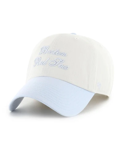 '47 Brand Women's White/Light Blue Boston Red Sox Gelato Two-Tone Clean Up Adjustable Hat
