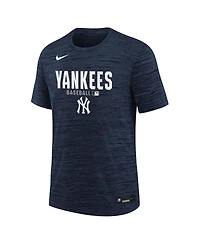Nike Big Boys and Girls Navy New York Yankees Authentic Collection Velocity Dri-fit T-Shirt