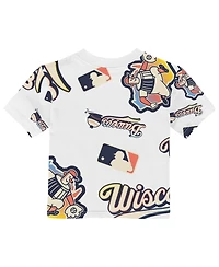 Outerstuff Baby Boys and Girls White Milwaukee Brewers 2026 City Connect Game Day T-Shirt