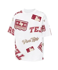 Outerstuff Big Boys and Girls White Texas Rangers 2026 City Connect Circus Catch T-Shirt