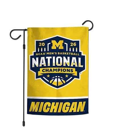 Wincraft Michigan Wolverines 2026 Ncaa Men's Basketball National Champions 12" x 18" Double-Sided Garden Flag