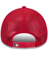 New Era Men's Texas Rangers 2026 Batting Practice Apex 9FORTY Adjustable Trucker Hat
