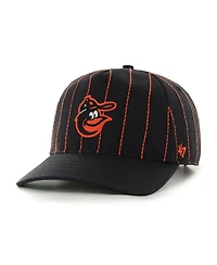 '47 Brand x Rawlings Men's Black Baltimore Orioles Pinstripe Hitch Adjustable Hat