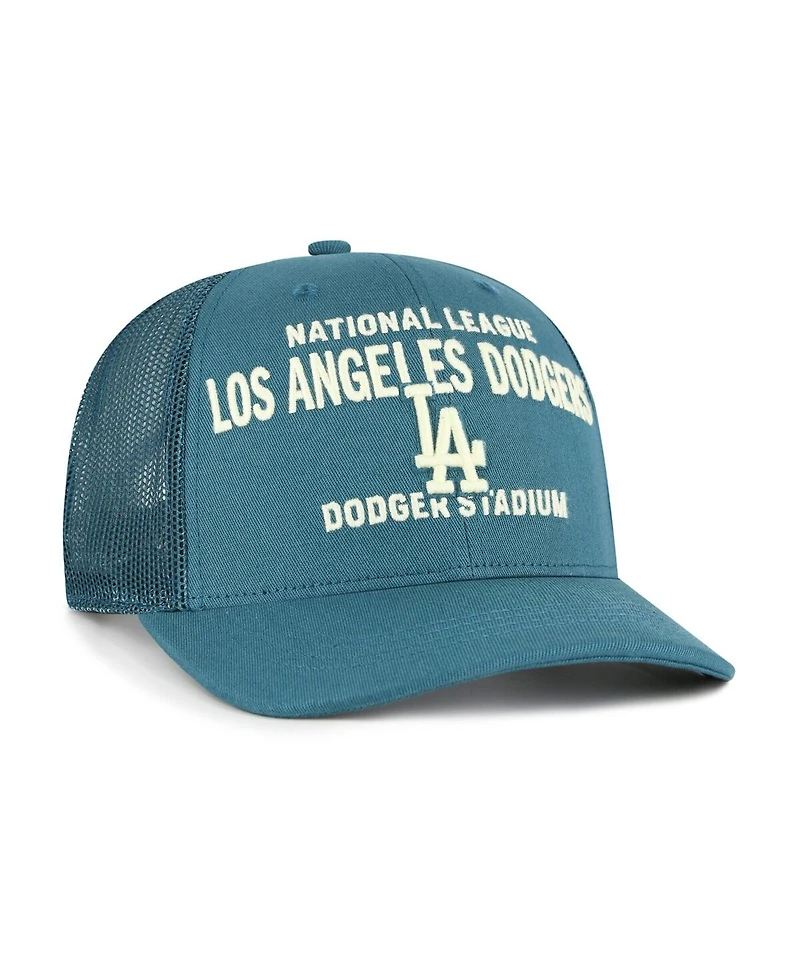 '47 Brand Men's Teal Los Angeles Dodgers Contemporary Hitch Adjustable Trucker Hat
