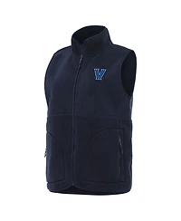 Antigua Women's Navy Villanova Wildcats Nostalgic Full-Zip Vest