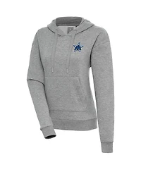 Antigua Women's Heather Gray Seattle Mariners Cooperstown Victory Pullover Hoodie