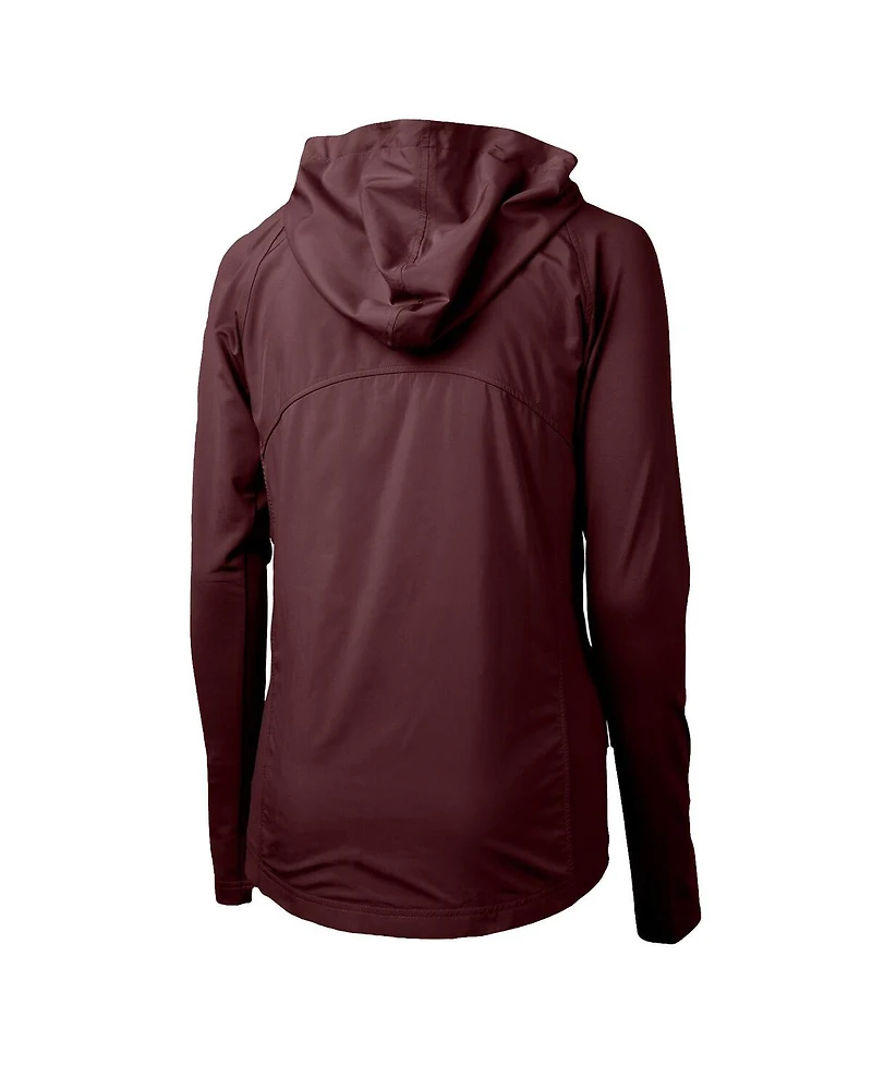 Cutter & Buck Women's Maroon Minnesota Golden Gophers Adapt Eco Knit Full-Zip Hoodie