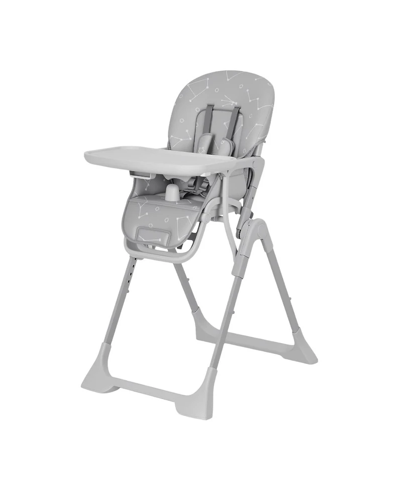 gaomon Baby High chair, Foldable Feeding Chairs for Babies and Toddlers, Adjustable Height/Backrest/Footrest, Removable Tray, Fast Folding