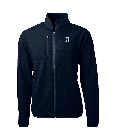Cutter & Buck Men's Navy Detroit Tigers Cascade Eco Sherpa Fleece Full-Zip Jacket
