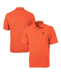 Cutter & Buck Men's Orange Baltimore Orioles Big Tall Virtue Eco Pique Polo Shirt