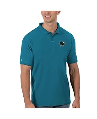 Antigua Men's Teal San Jose Sharks Legacy Pique Polo Shirt