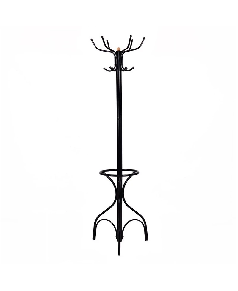 Gouun Metal Frame Freestanding Metal Coat Rack with Multiple Hooks