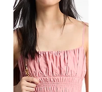 Michael Kors Women's Smocked Bubble Hem Dress