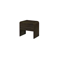 New Classic Furniture Mara 15.7 in Walnut Rectangular Wood End Table (Set of 2)