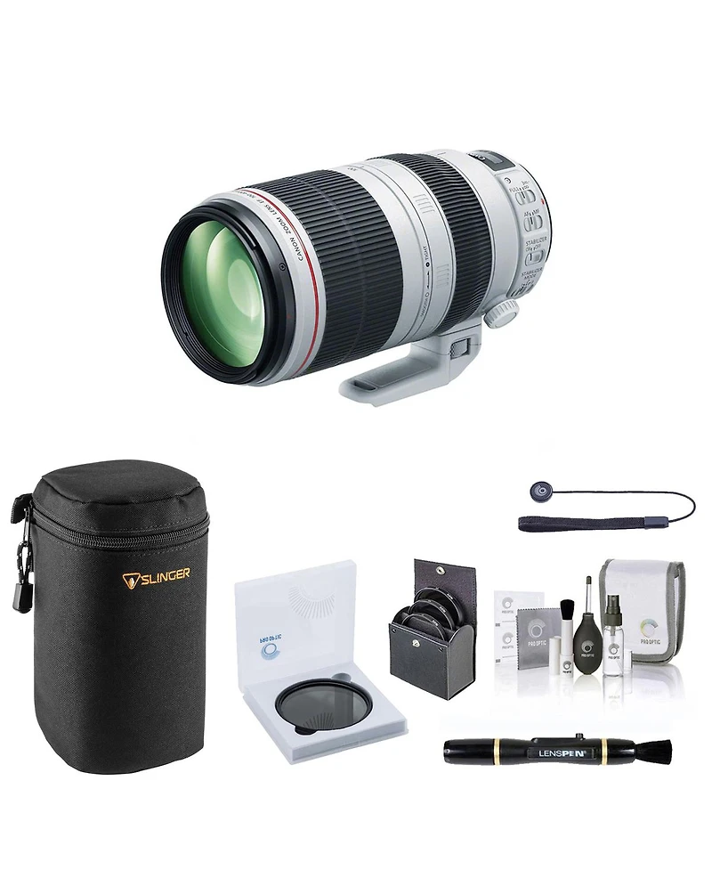 Canon Ef 100-400mm f/4.5-5.6L Is Ii Usm Lens, Bundle with Vnd Filter, Filter Kit, Soft Lens Case, Lens Cleaner, Cleaning Kit, Universal Lens Cap