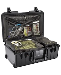 Pelican 1535TRVL Wheeled Carry-On Air Travel Case with Lid Organizer and Packing Cubes