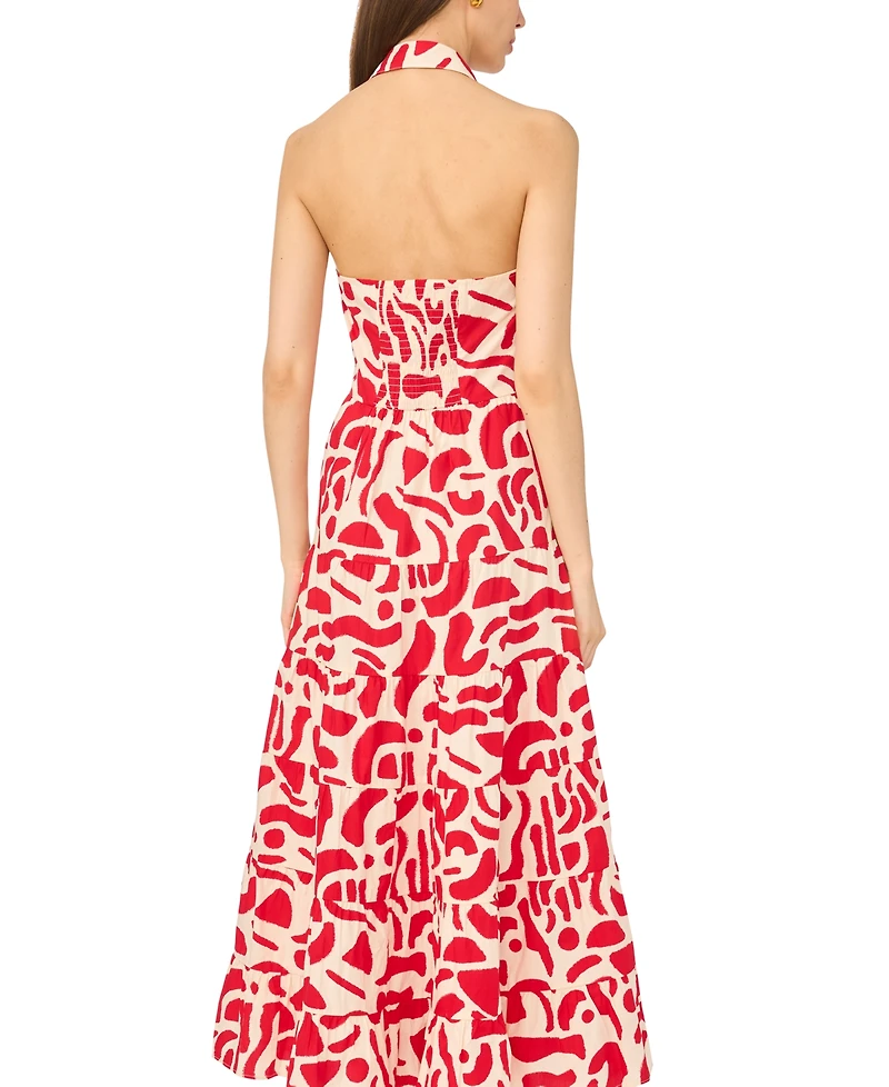 Msk Women's Button-Front Sleeveless Dress
