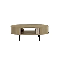 New Classic Furniture Brax 47.25 in. Oval Wood Coffee Table