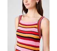 French Connection Women's Motley Knit Striped Mini Dress