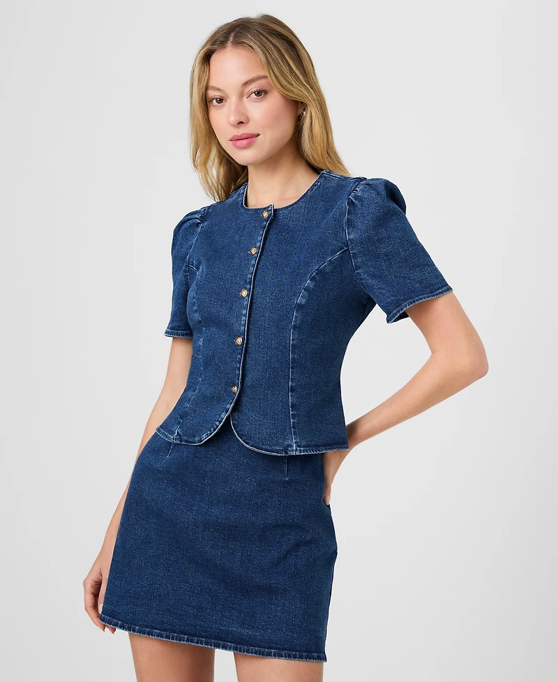 French Connection Women's Delancey Denim Mini Skirt