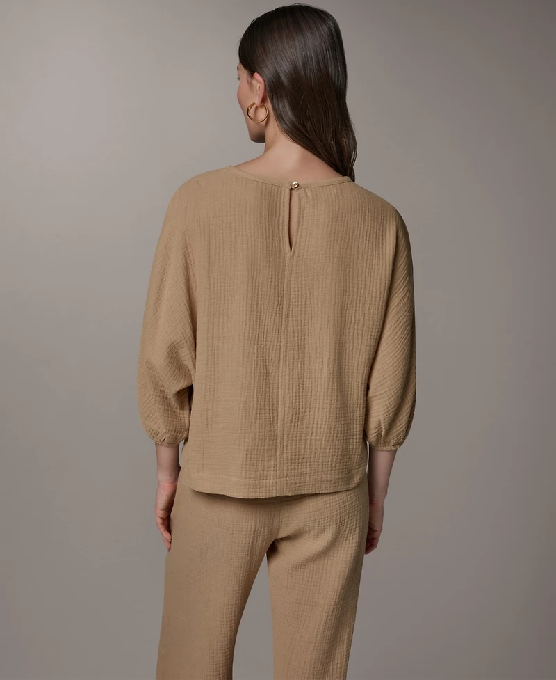 Donna Karan Weekend Women's Boat Neck Blouse