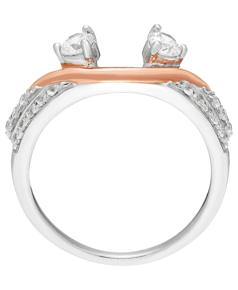 Macy's Diamond Ring Guard (1/2 ct. t.w.) in 14k Two-Tone Gold