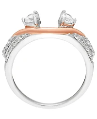 Macy's Diamond Ring Guard (1/2 ct. t.w.) in 14k Two-Tone Gold