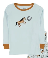 Leveret Baby Boys Two-Piece Cotton Long Sleeve Shirt and Pants Pajamas - Animal and Nature Prints