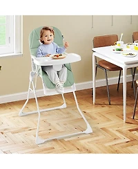 Gouun Baby Compact Foldable High Chair with Removable Waterproof Cushion