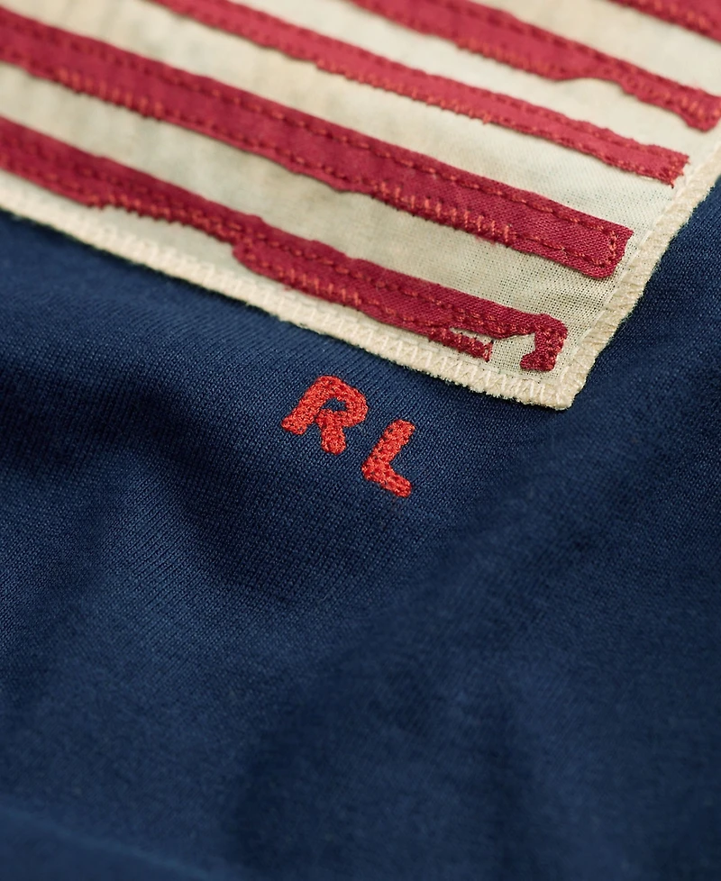 Ralph Lauren Baby Boys' Flag Jersey T-Shirt and Shorts, 2-Piece Set