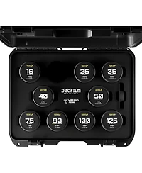 Dzofilm Vespid Prime Cinema 9-Lens Kit with 25mm, 35mm, 40mm, 50mm, 75mm, 100mm, 125mm T2.1, 16mm and 90mm T2.8 Lens for Pl and Ef Mount