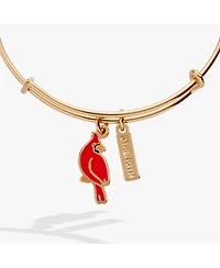 Alex and Ani Strength' Cardinal Duo Charm Bangle Bracelet