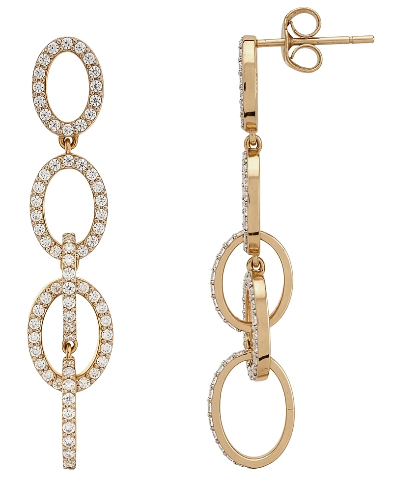 Wrapped in Love Diamond Oval Link Earrings (1 ct. t.w.) in 14k Yellow Gold