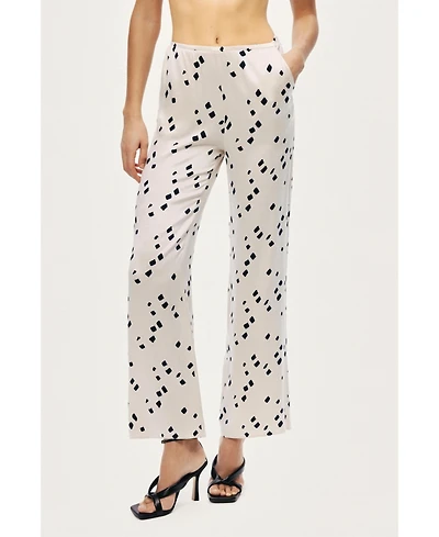 Nocturne Women's Printed Wide-Leg Pants