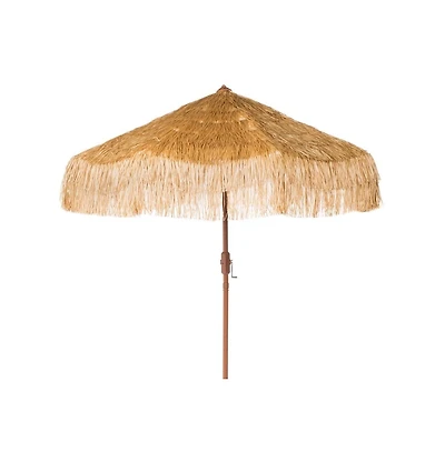 Augusta Home Tiki 9 Ft Crank Umbrella