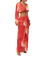 Jluxlabel Women's Hera Draped Maxi Skirt
