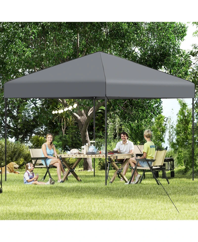 Sugift 10 X 10 Feet Pop up Canopy Tent with Portable Carrying Bag and 8 Stakes