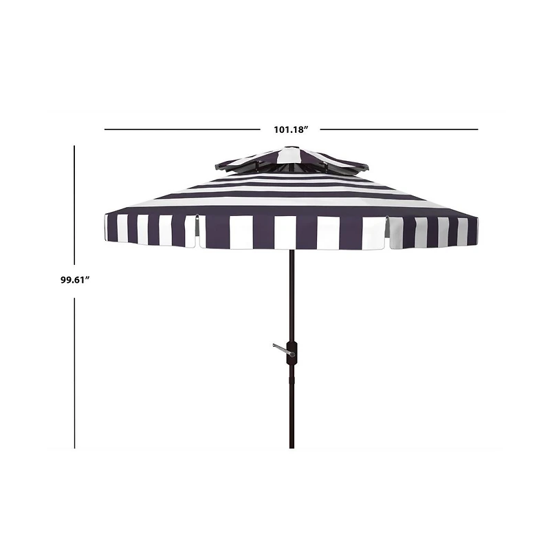 Augusta Home Elsa 9Ft Double Top Crank Umbrella