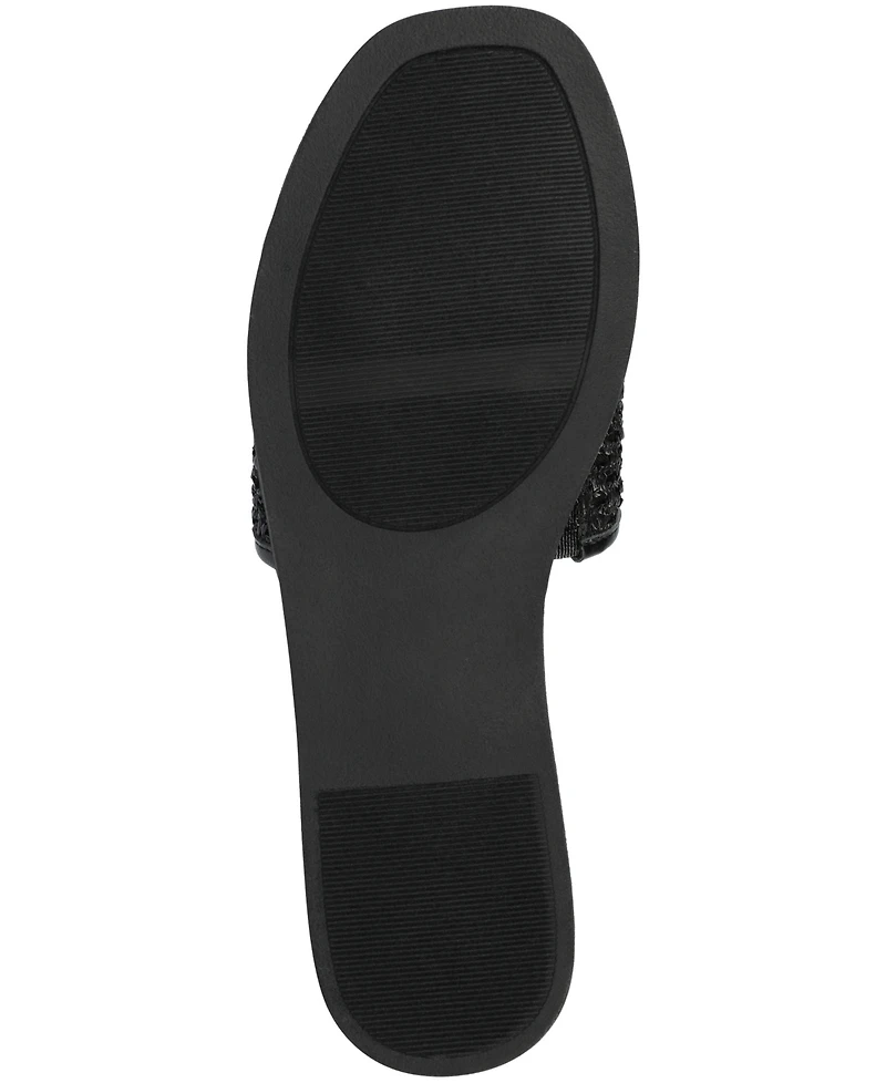 Journee Collection Women's Prisilla Single Band Slide Flat Sandals