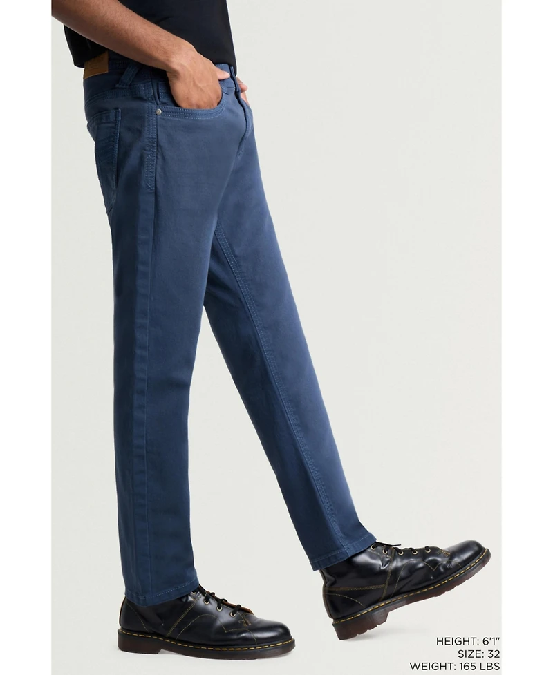 Cultura Men's Saddle Stitch Color Denim Jeans