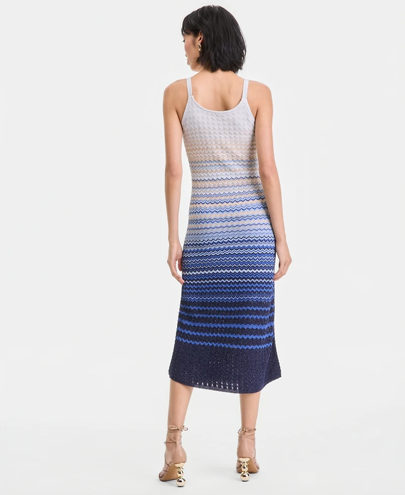 I.n.c. International Concepts Women's Ombre Stripe Sweater Dress, Macy's Exclusive