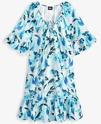 I.n.c. International Concepts Women's Printed Short Sleeve Dress, Macy's Exclusive