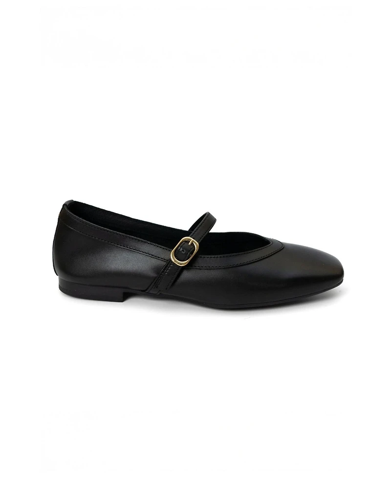 Menina Step Women's Greta Leather Mary Jane Flat