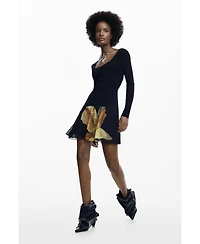 Desigual Women's Slim orchid dress