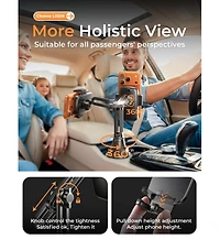 Lisen Car Cup Holder Phone Mount, Adj Long Neck 360degree(s) Phon Holder for Car, Stable Dashboard-Free Mount for iPhone, Samsung, Truck, Golf Cart