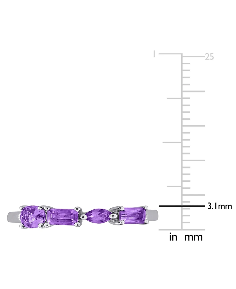 Macy's Amethyst (3/8 ct. t.w.) Ring Sterling Silver (Also Available Blue Topaz)