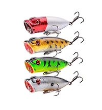 Gnuadz Fishing Lures Kit Minnow Popper Crank Baits Hooks