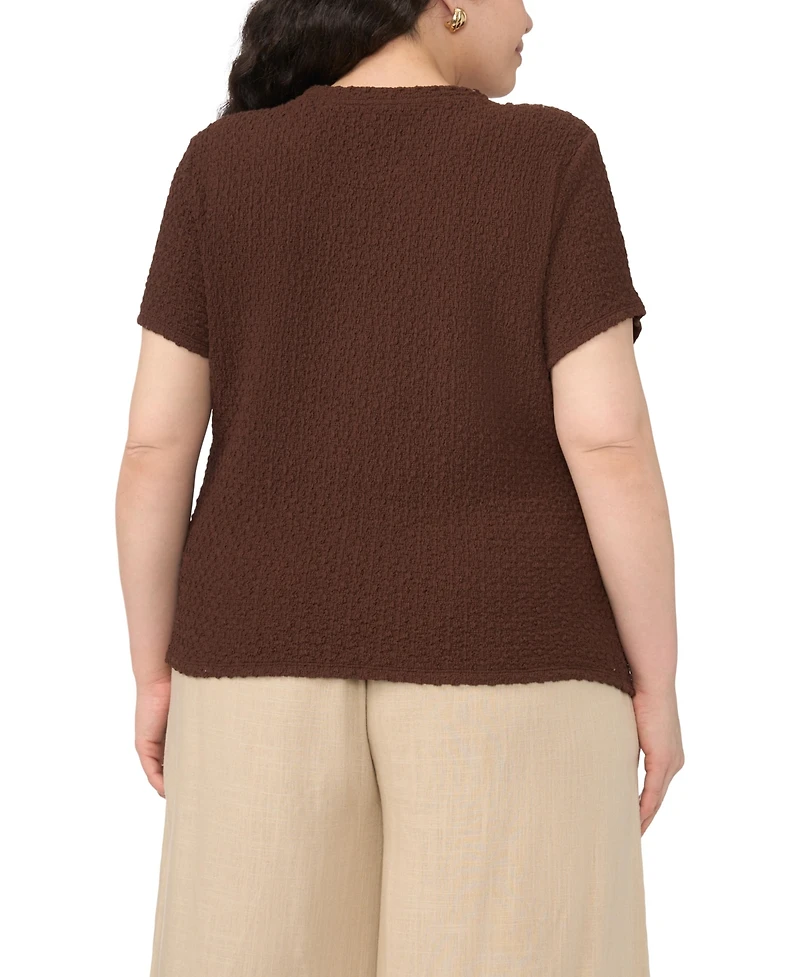 Vince Camuto Plus Crewneck T-Shirt
