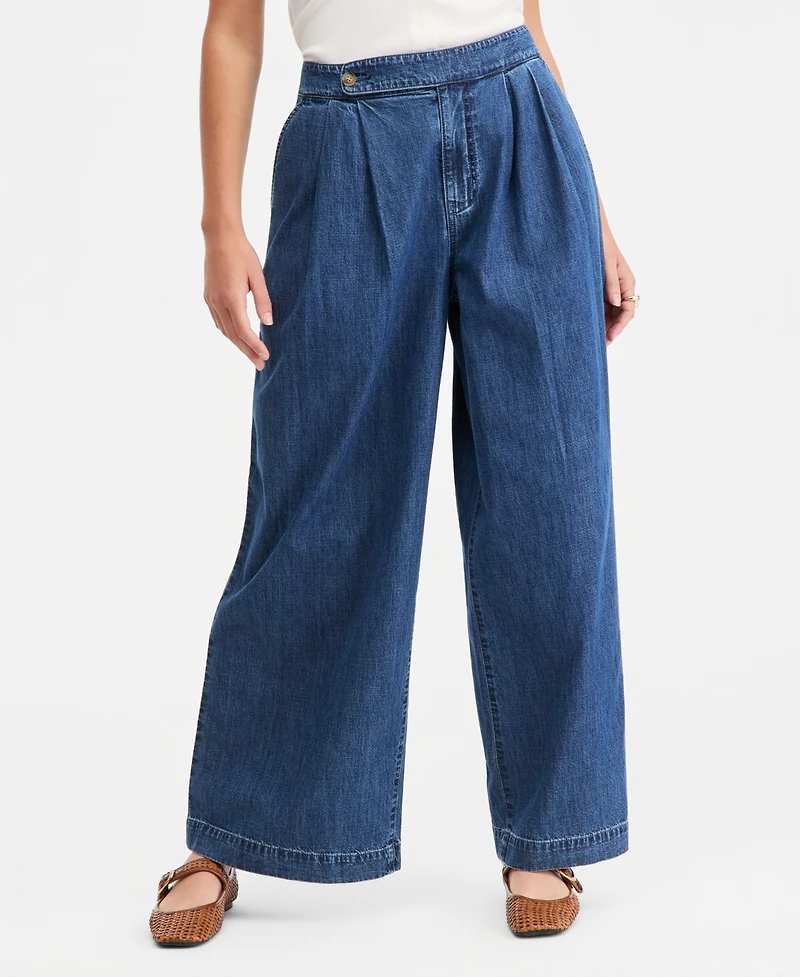On 34th Women's Denim Hr Wide Leg Trouser Jeans, Macy's Exclusive