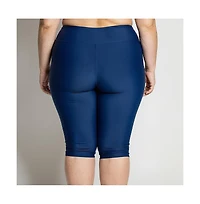 Calypsa Plus Capri Swim Leggings
